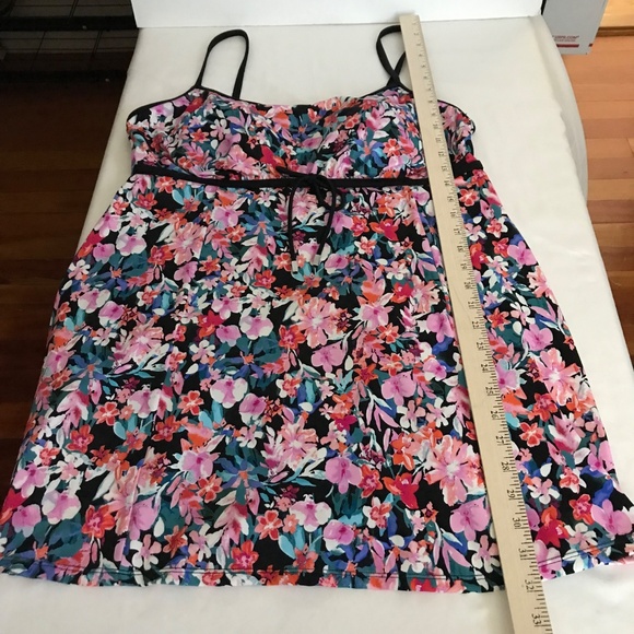 SWIM SOLUTIONS Swimdress One Piece Pink Floral Women’s Plus Size 18 - Picture 16 of 16